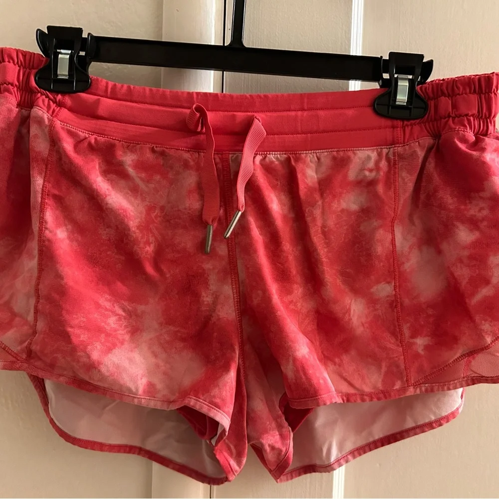 Pink lululemon shortie shorts - Picture 3 of 3